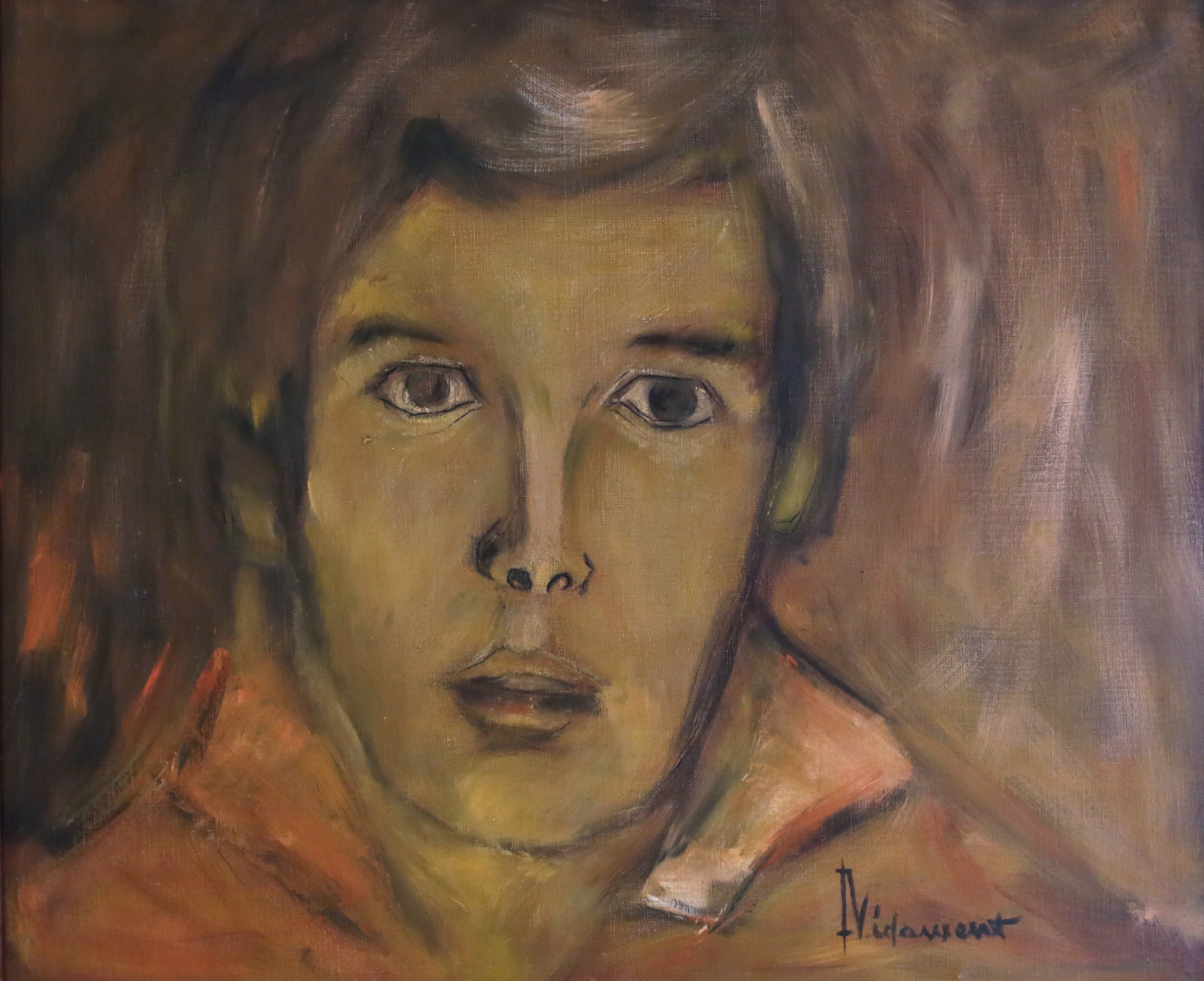 Autoportrait, Huile sur toile 1969