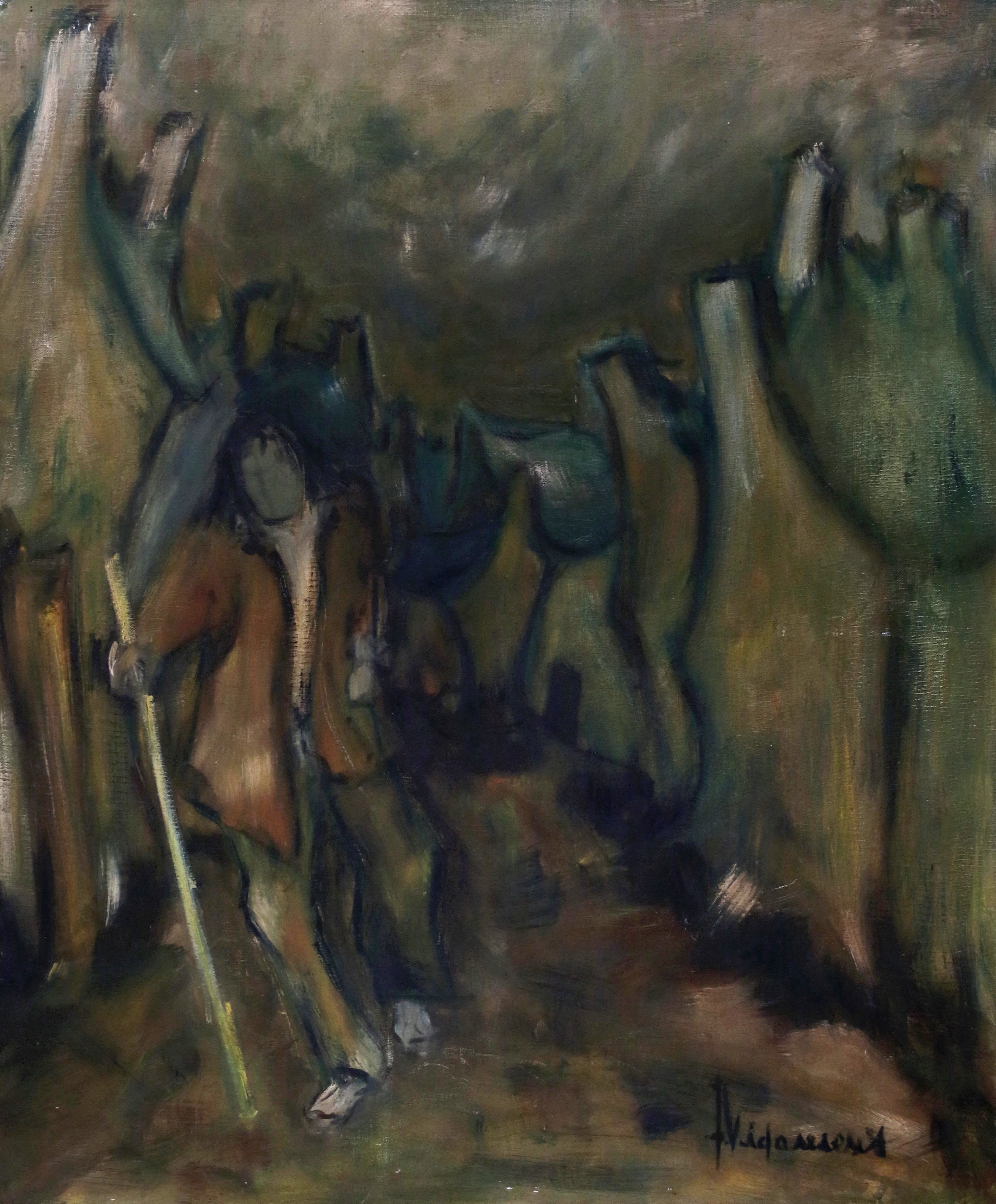 Solitude du peintre, Huile sur toile, 1969
