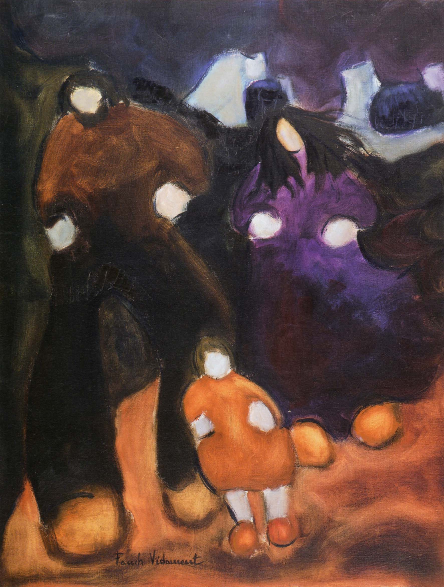 Fol amour, huile sur toile, 120x87cm, 1980