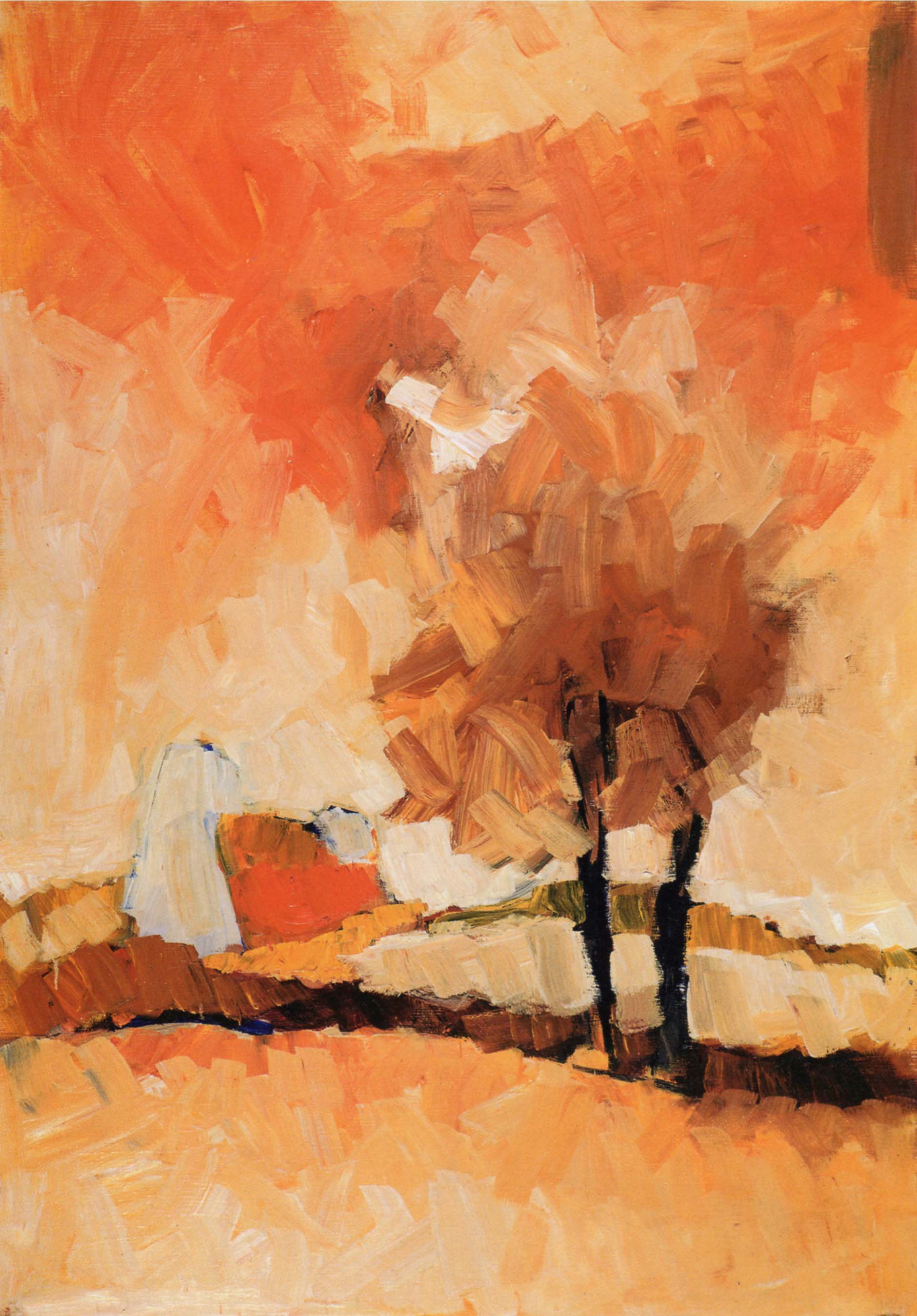 Poésie (inachevé), huile sur toile, novembre, 1982
