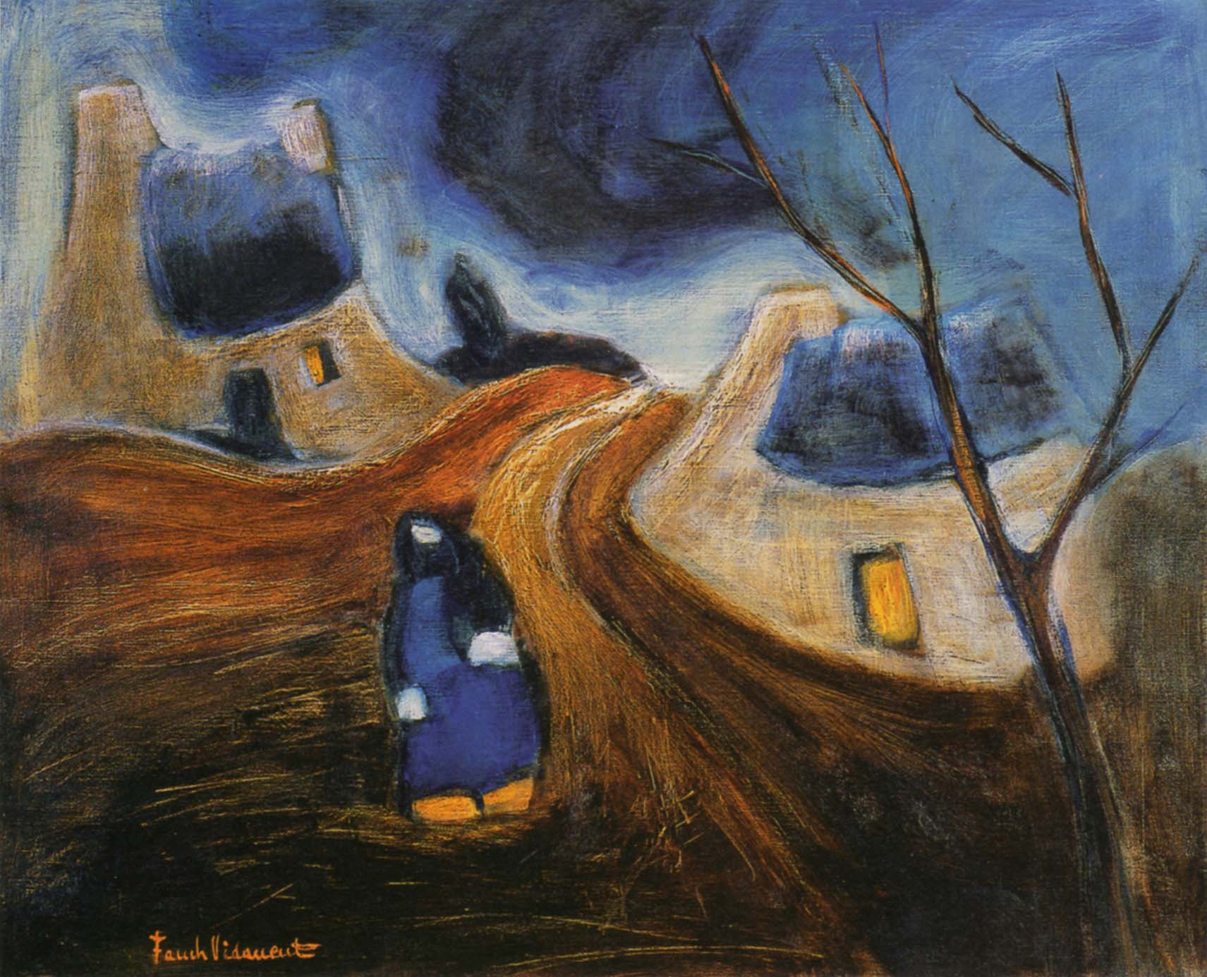 Solitude, huile sur toile, 83x100cm, 1982