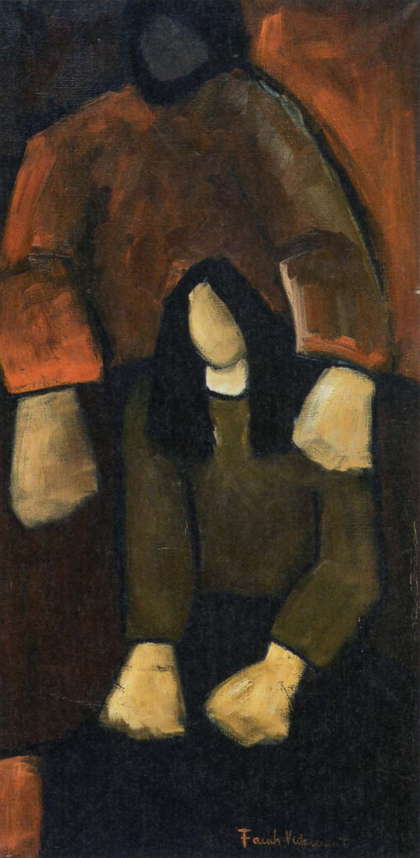 Réconfort, huile sur toile, 120x60cm, 1979