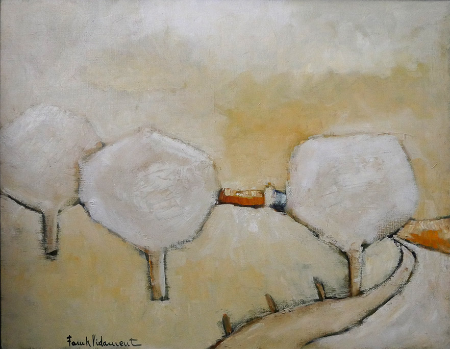 Pommiers en blanc