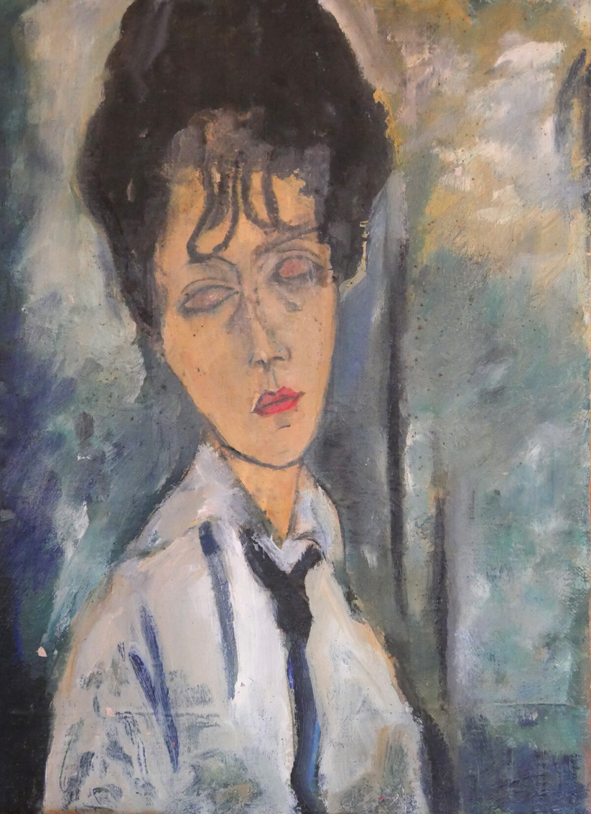 Portrait façon Modigliani