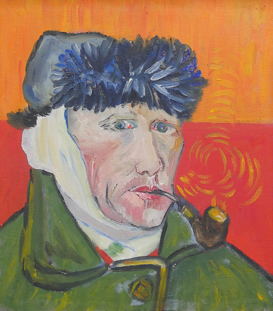 Copie de l’autoportrait de  Van Gogh