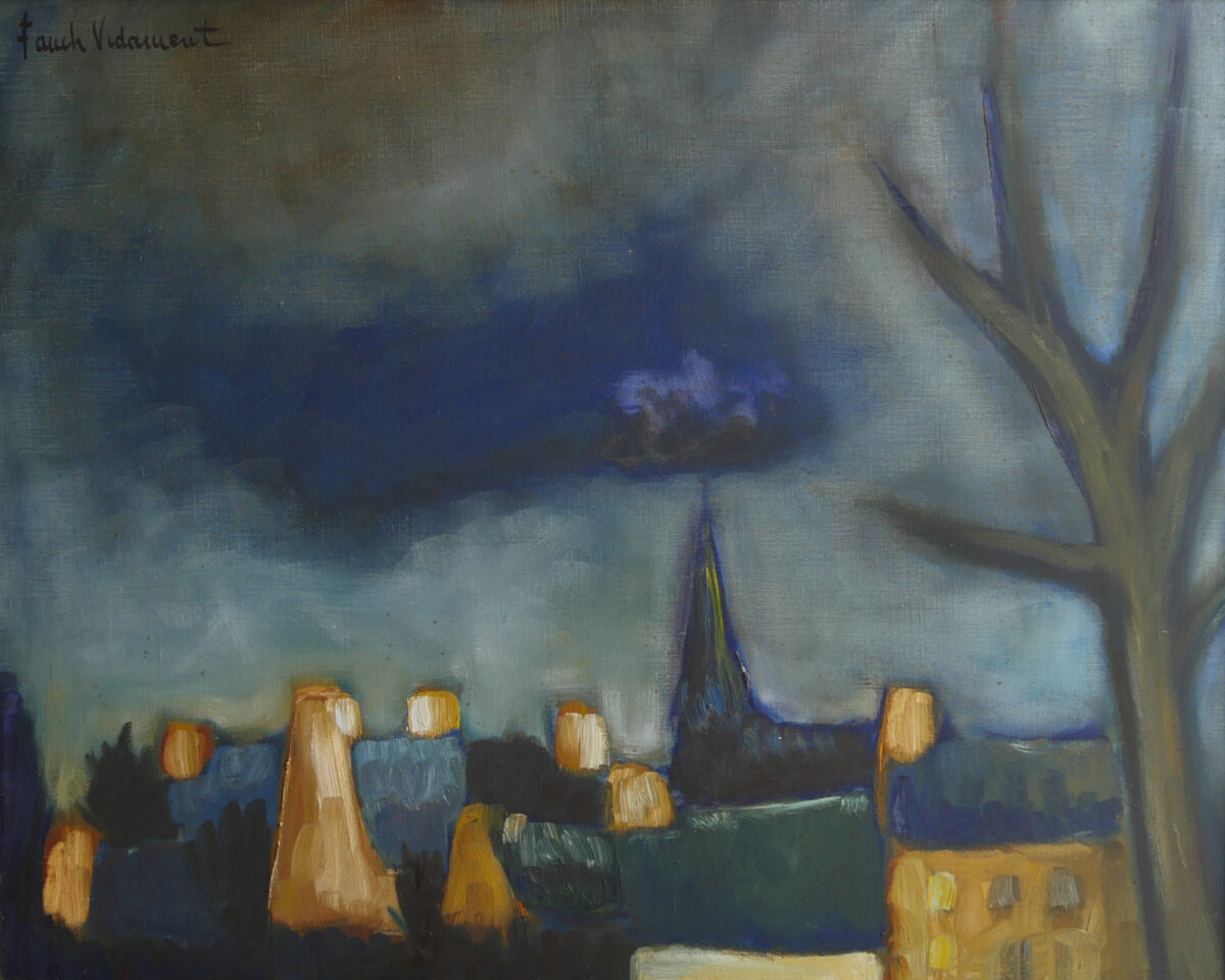 Orage sur le bourg